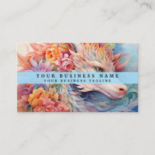 Rainbow Chinese Dragon Business Card