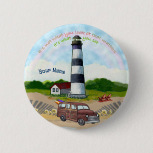 Rainbow Choice Lighthouse 2 Inch Round Button