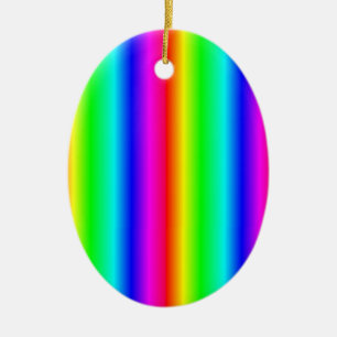 Rainbow Christmas LGBTQ Ceramic Ornament