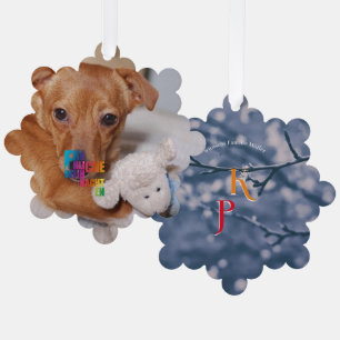 Rainbow Christmas Ornament Card