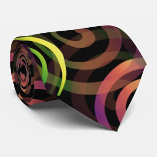 Rainbow Christmas Pattern Tie