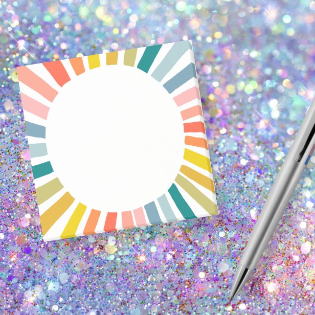Rainbow Circle Chic Colourful Fun Modern Post-it Notes (Rainbow Circle Chic Colorful Fun Modern Post-it Notes
)