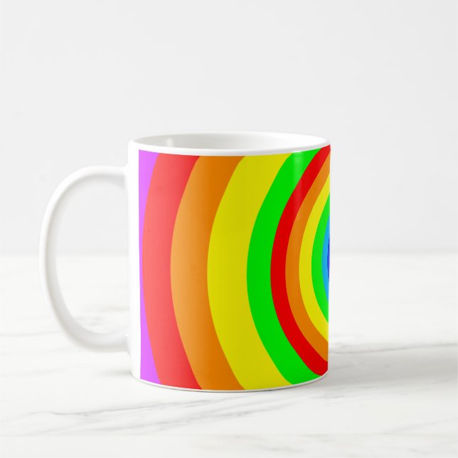Rainbow Circle Design-40686 Coffee Mug (Left)