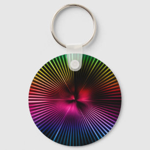 rainbow circle keychain