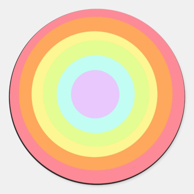 Rainbow Circle Sticker (Front)