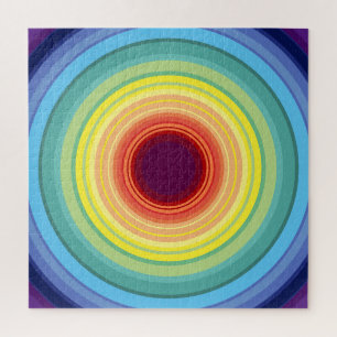 rainbow circles jigsaw puzzle