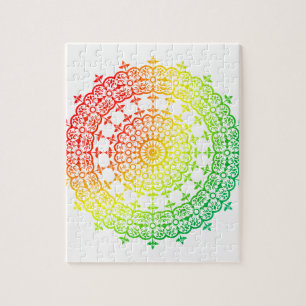 Rainbow Circles Jigsaw Puzzle
