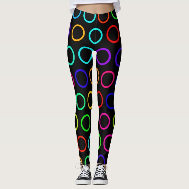 rainbow circles leggings (Front)