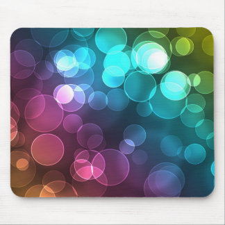 Rainbow Circles Mouse Pad