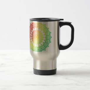 Rainbow Circles Travel Mug