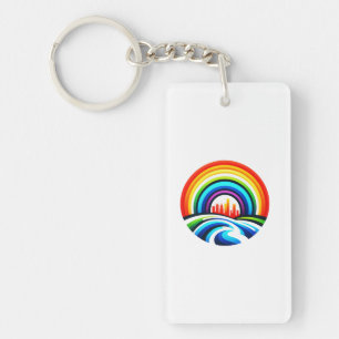 Rainbow City - Urban Hope & Diversity Keychain