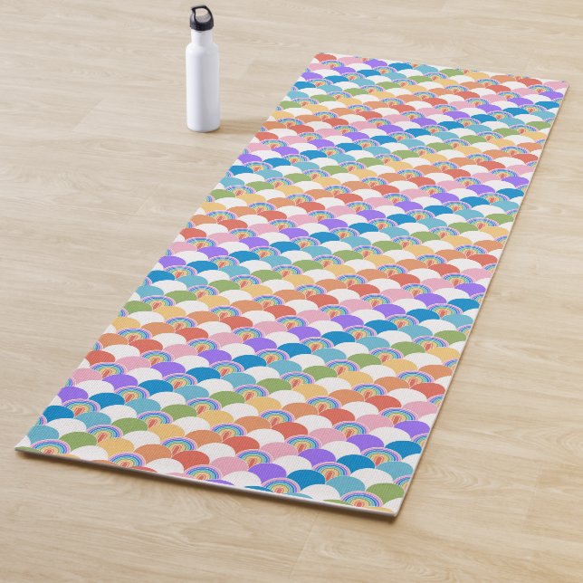 Rainbow Clamshell Yoga Mat (In Situ)