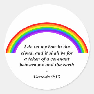 Rainbow, Classic Round Sticker