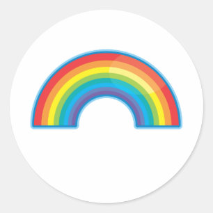 Rainbow Classic Round Sticker