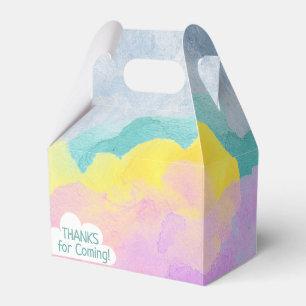 Rainbow Cloud Birthday Party Colourful Girl Favor Box