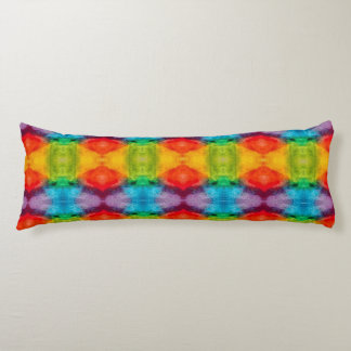 Rainbow Cloud Watercolor Art Body Pillow
