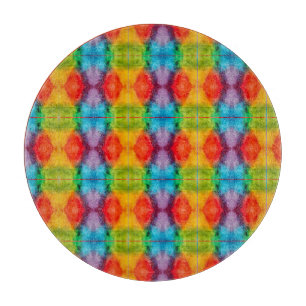 Rainbow Cloud Watercolor Art Cutting Board