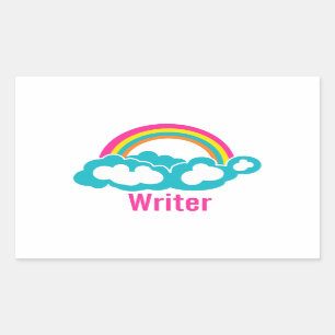 Rainbow Cloud Writer Sticker