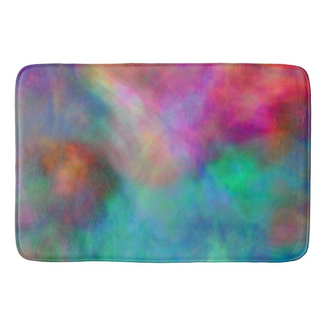 Rainbow Clouds  Bath Mat (Front)