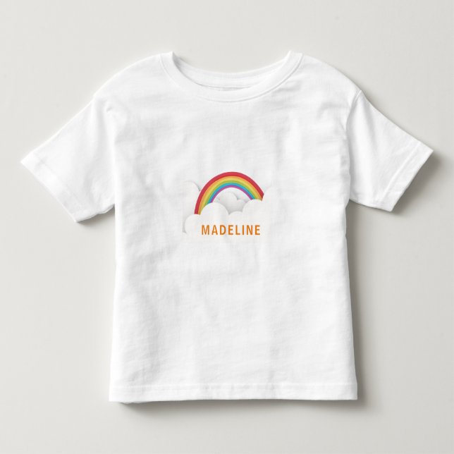 Rainbow Clouds Birthday Toddler T-shirt (Front)