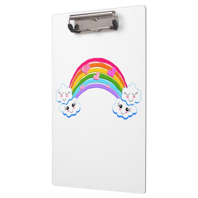 Rainbow Clouds Clipboard (Left)