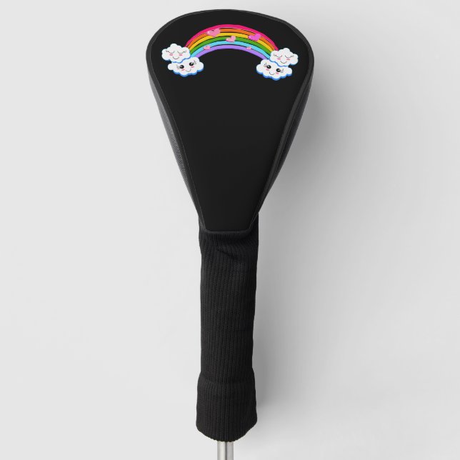 Rainbow Clouds Golf Club Cover (Front)