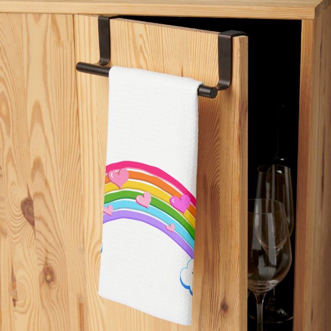 Rainbow Clouds Kitchen Towel (Thirds Fold)