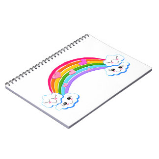Rainbow Clouds Photo Notebook