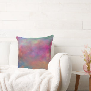 Rainbow Clouds   Throw Pillow