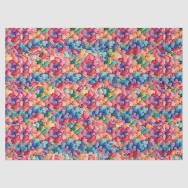 Rainbow Clouds Tissue Paper (Front)