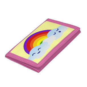 Rainbow Clouds Tri-fold Wallet