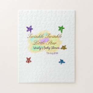 Rainbow clouds twinkle Twinkle Little Star baby Jigsaw Puzzle