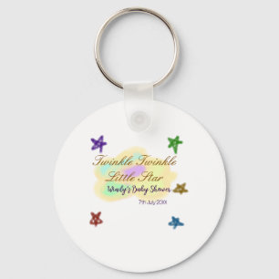 Rainbow clouds twinkle Twinkle Little Star baby Keychain