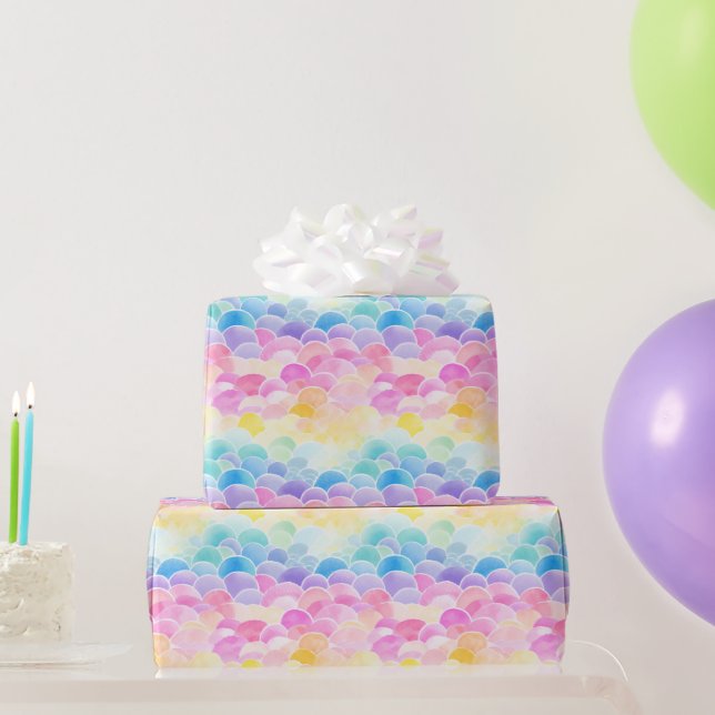  Rainbow Clouds Wrapping Paper (Party Gifts)