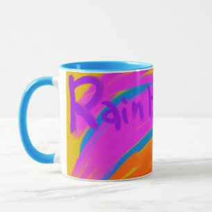 rainbow colorful mug