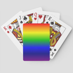 Rainbow Colors Gradient Playing Cards