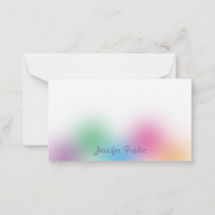 Rainbow Colors Handwritten Monogram Template