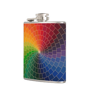 RAINBOW COLORS HIP FLASK