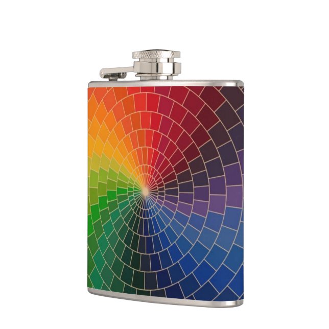 RAINBOW COLORS HIP FLASK (Left)