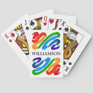 Rainbow Colors Name Playing Cards