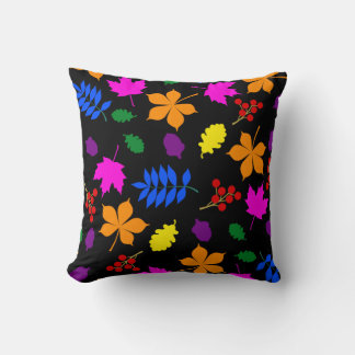 Rainbow Colors of Autumn Throw Cushion