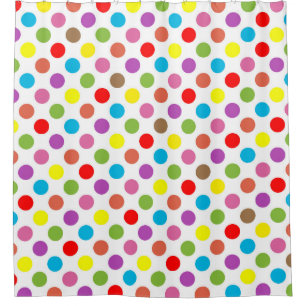 Rainbow colors polka dots