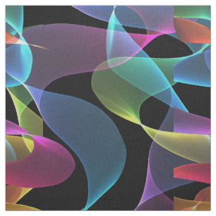 Rainbow colour abstract art fabric