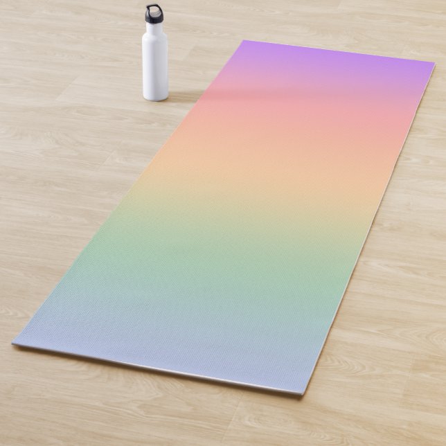 Rainbow colour gradient background yoga mat (In Situ)