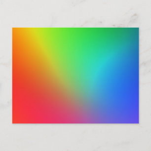 Rainbow Colour Gradient Postcard