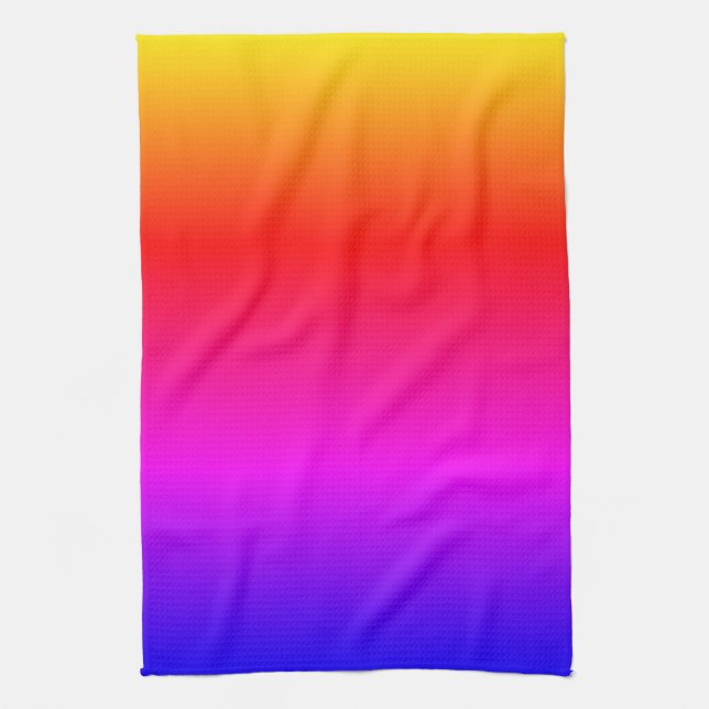 Rainbow Colour Kitchen Towe Towel (Vertical)