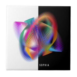 Rainbow colour light tile