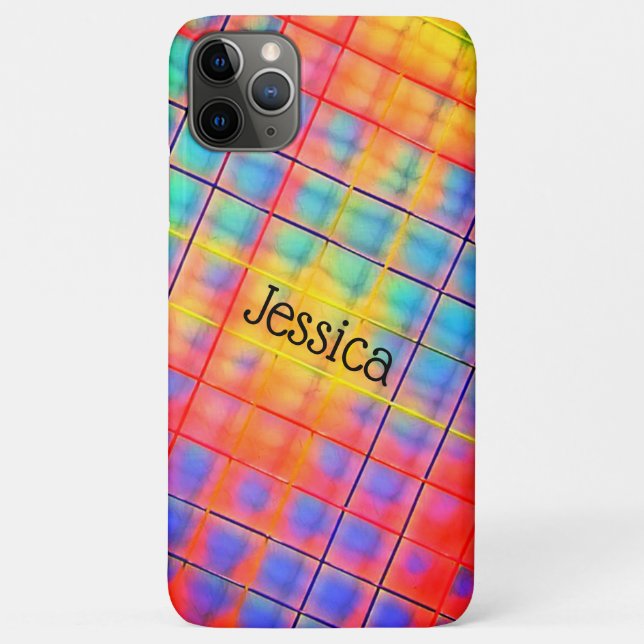 Rainbow Coloured Abstract  Case-Mate iPhone Case (Back)