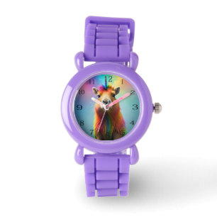 Rainbow Coloured Capybara Unicorn,  Watch