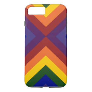 Rainbow Coloured Chevrons iPhone 8 Plus/7 Plus Cas iPhone 8 Plus/7 Plus Case